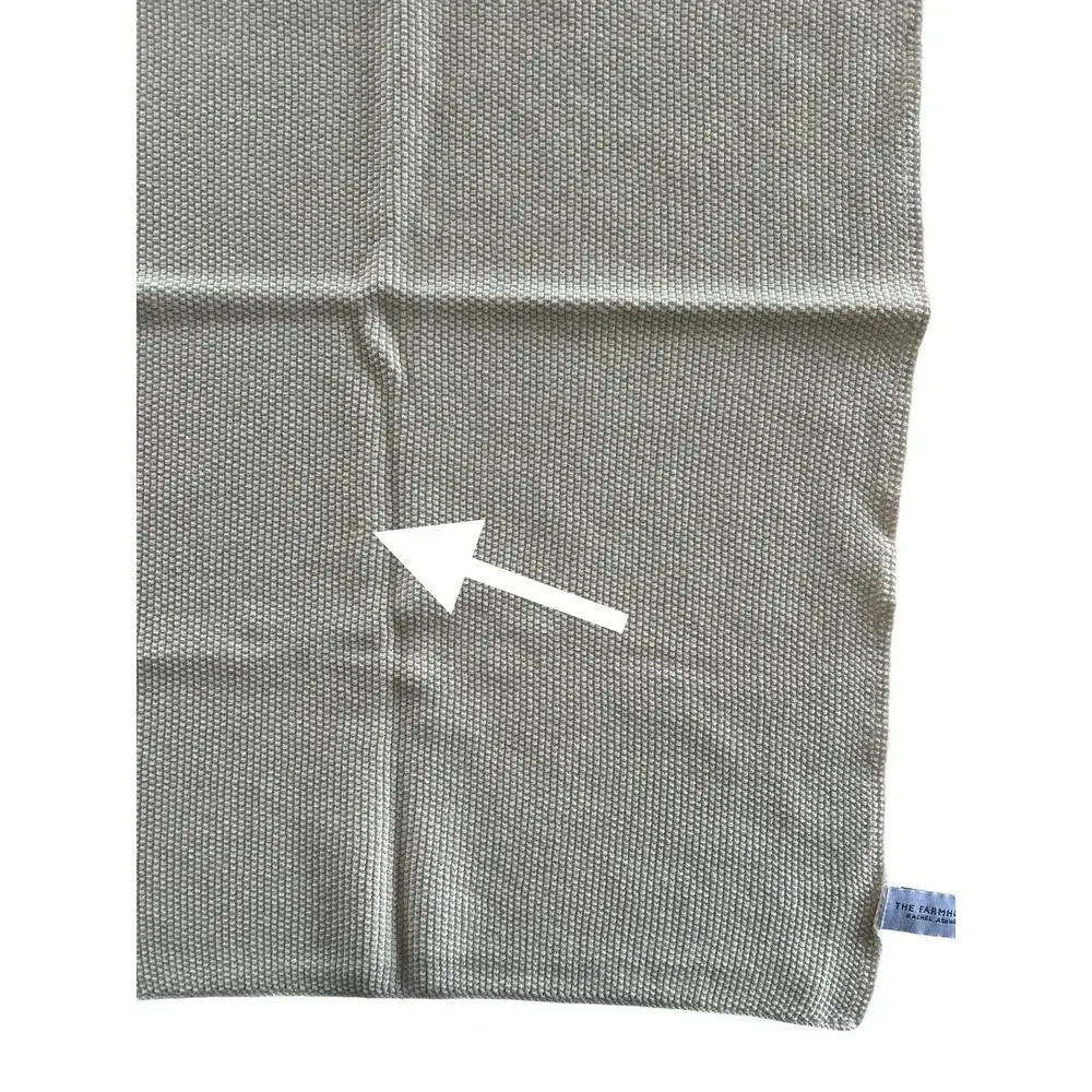 The Farmhouse Rachel Ashwell 100% Cotton Waffle Weave Kitchen Towel Cream - Picture 5 of 5